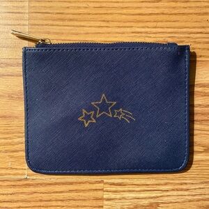 The Cosmetic Company Navy Blue Makeup Bag / Pouch “In Your Dreams” Star Print